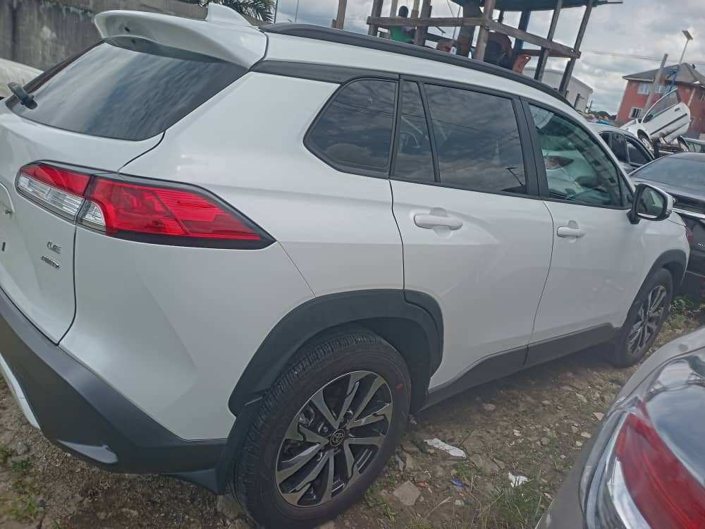 Toyota Corolla Cross LE AWD in white — Sabfatex Autos, 22 Eastern Bypass, Port Harcourt